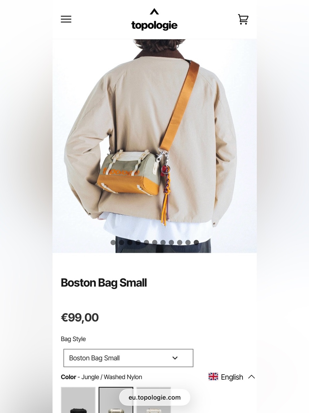 Topologie Boston Bag Small - Jungle